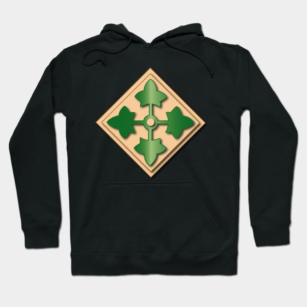 4th Infantry Division No Txt Hoodie by twix123844